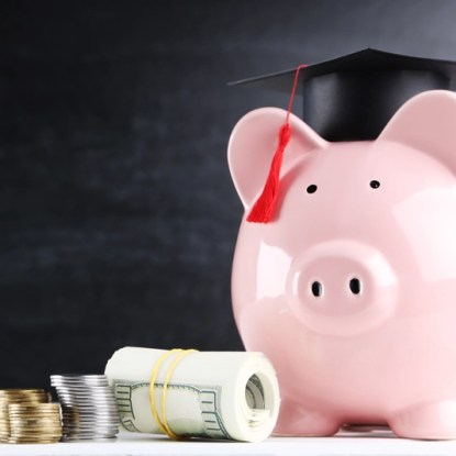 A piggy bank with a graduation cap — New Mexico State University Global Campus