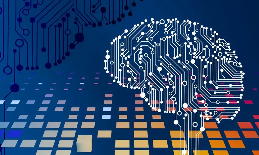 An illustration of a technological brain