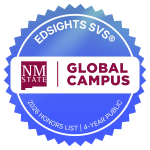 2026 EdSights Student Voice Score recognition badge for NMSU Global Campus