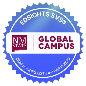 2026 EdSights Student Voice Score recognition badge for NMSU Global Campus